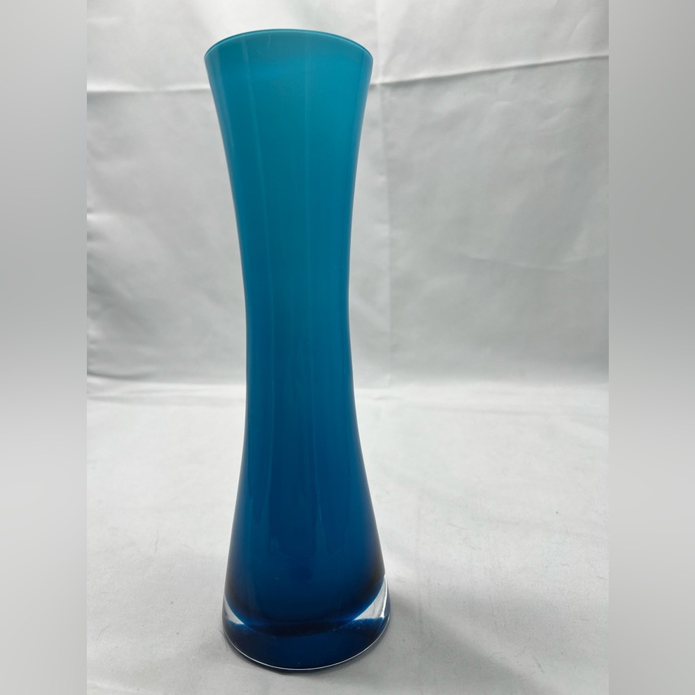 Elegant small Blue Glass Vase